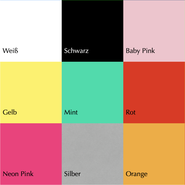 Farbauswahl Lashlifting Palette